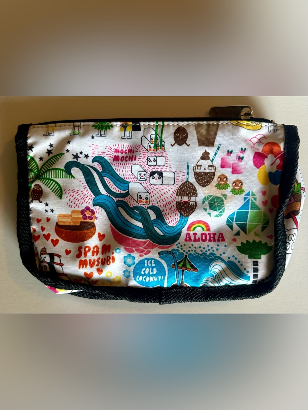 LeSportsac Hawaii Aloha Print Cosmetic Travel Pouch